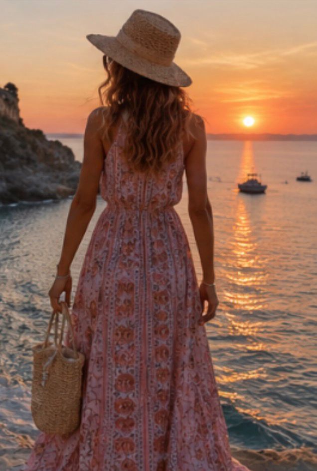 Sunset Rose Dress
