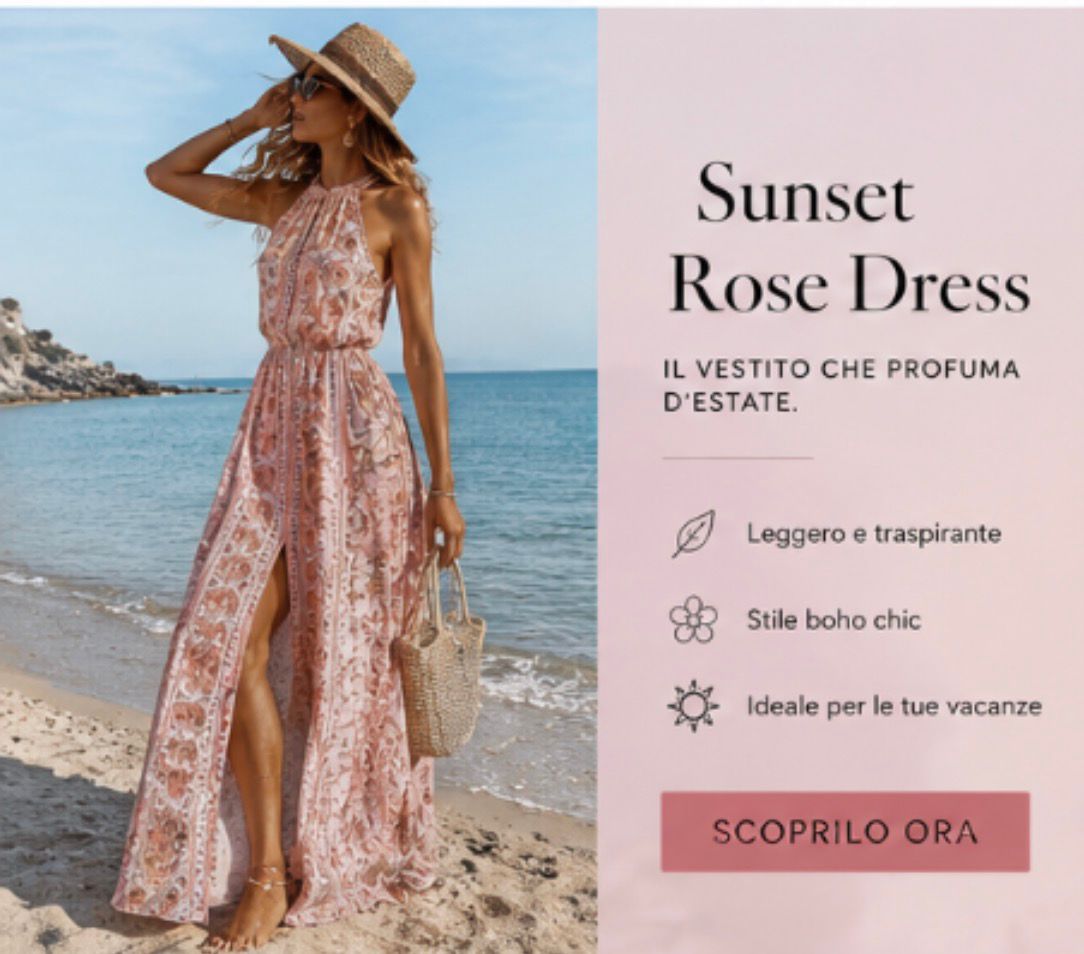 Sunset Rose Dress