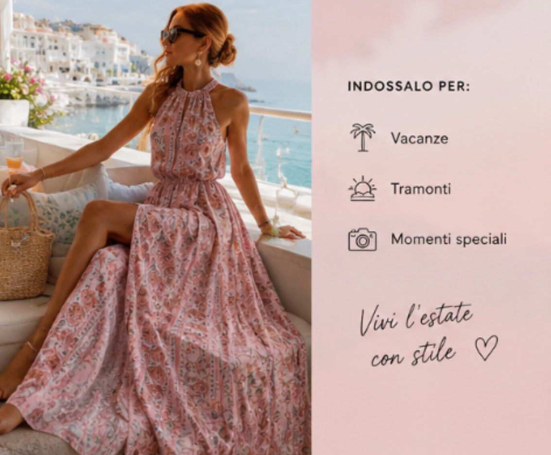 Sunset Rose Dress